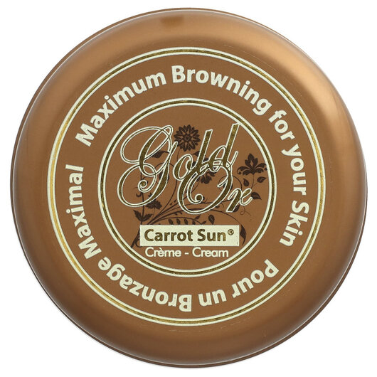 Основне фото товару Sun Cream Gold Основне фото товару Carrot Sun, Sun Cream Gold, Сонцезахисний крем, 350 мл