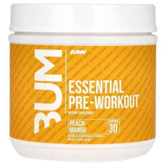 Основне фото товару Bum Essential Pre-Workout Peach Mango, Передтренувальний комплекс