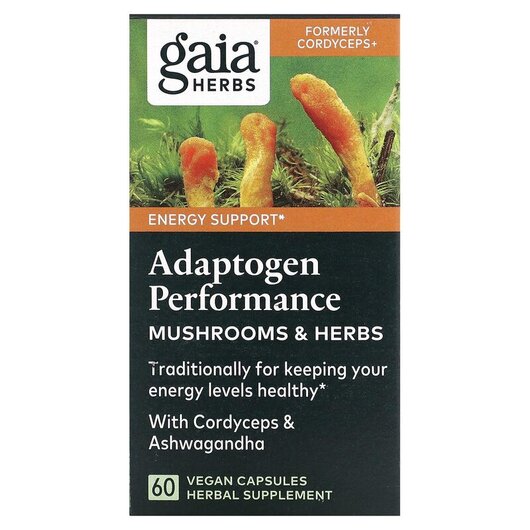 Основне фото товару Gaia Herbs, Adaptogen Performance Mushrooms & Herbs, Гриби, 6