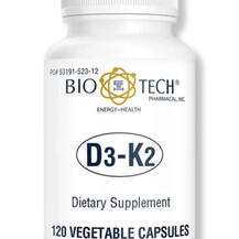 D3-K2 Витамин D3 Bio-Tech Pharmacal 120 капсул D3-K2 Витамин D3 Bio-Tech Pharmacal 120 капсул