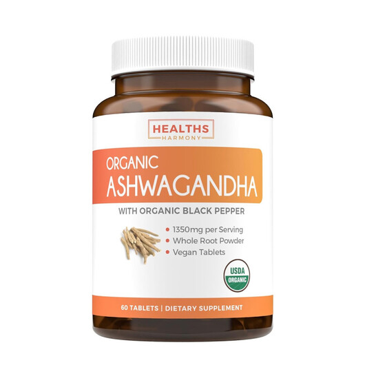Основное фото товара Organic Ashwagandha Основное фото товара Healths Harmony, Ашваганда, Organic Ashwagandha, 60 таблеток
