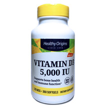 Вітамін D3 5000 МО Vitamin D3 5000 IU Healthy Origins Вітамін D3 5000 МО Vitamin D3 5000 IU Healthy Origins