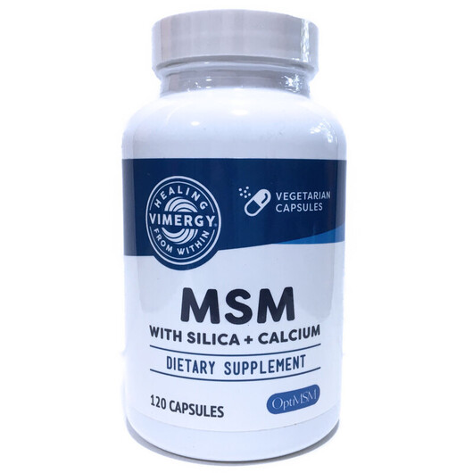 Основное фото товара Vimergy, Метилсульфонилметан МСМ, MSM with Silica Calcium, 120 ка