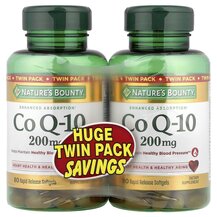 CoQ-10 200 mg CoQ-10 Nature's Bounty 80 капсул