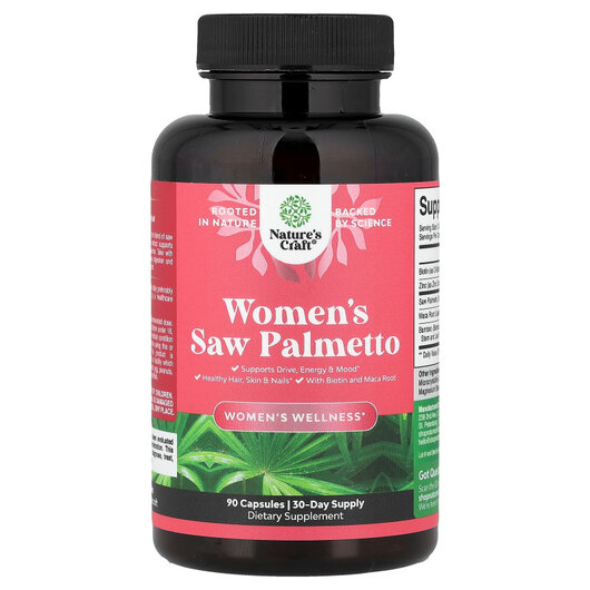 Основне фото товару Women's Wellness Women's Saw Palmetto Основне фото товару Women's Wellness Women's Saw Palmetto, Со Пальметто, 90