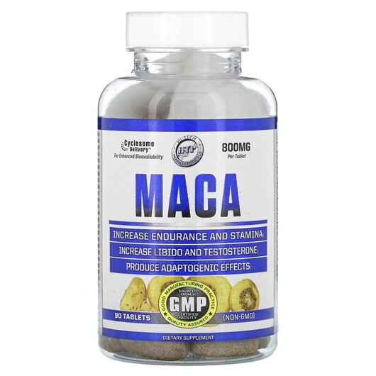 Основне фото товару Hi Tech Pharmaceuticals, Maca 800 mg, Мака, 90 таблеток