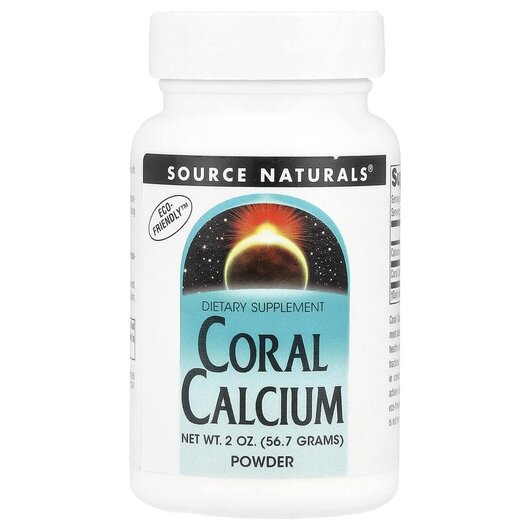 Основне фото товару Coral Calcium Powder Основне фото товару Source Naturals, Coral Calcium Powder, Кораловий Кальцій, 56.7 г