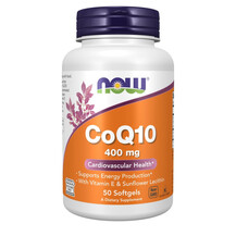 CoQ10 Коэнзим CoQ10 NOW 50 капсул