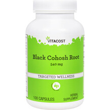 Клопогон кістевидний Black Cohosh Root 540 mg Vitacost