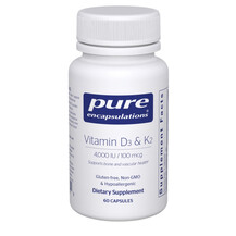Вітаміни D3 K2 Vitamin D3 & K2 Pure Encapsulations
