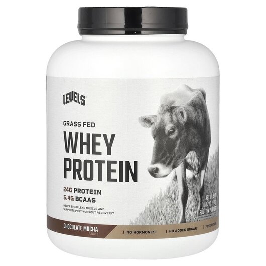 Основное фото товара Протеин Изолят, Grass Fed Whey Protein Powder Chocolate Mocha, 2.