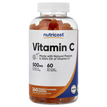 Вітамін C Жувальний Vitamin C Gummies Orange Nutricost