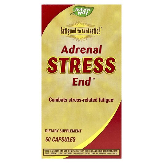 Основное фото товара Fatigued to Fantastic! Adrenal Stress End Основное фото товара Nature's Way, Поддержка надпочечников, Adrenal Stress End, 6