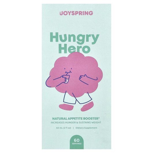 Основне фото товару Joy Spring, Hungry Hero Natural Appetite Booster, Контроль ваги, 