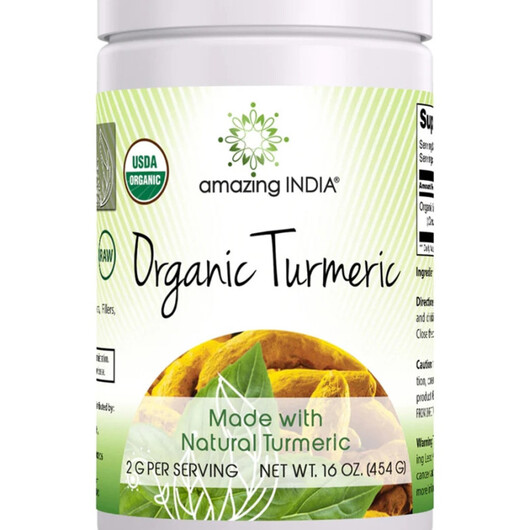 Основне фото товару Amazing India Organic Turmeric Powder Основне фото товару Amazing India Organic Turmeric Powder, Екстракт кореня куркуми, 1