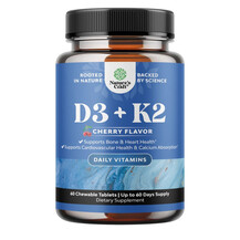 K2 + D3 Cherry Flavor Витамины D3 + K2 Nature's Craft