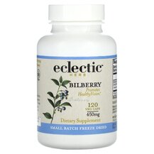 Чорниця Bilberry 400 mg Eclectic Herb 120 капсул
