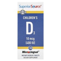 Children's D3 400 IU Витамин D3 Superior Source Children's D3 400 IU Витамин D3 Superior Source