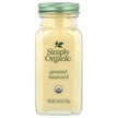Фото товару Simply Organic, Ground Mustard, Спеції, 75 г