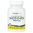 Фото товару Natures Plus, Shot-O-B12 5000 mcg, Метилкобаламін B12, 30 таблето