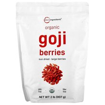 Organic Goji Berries Ягоды Годжи Micro Ingredients 907 г