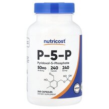 P-5-P 50 mg Пиридоксал-5-фосфат Nutricost 240 капсул