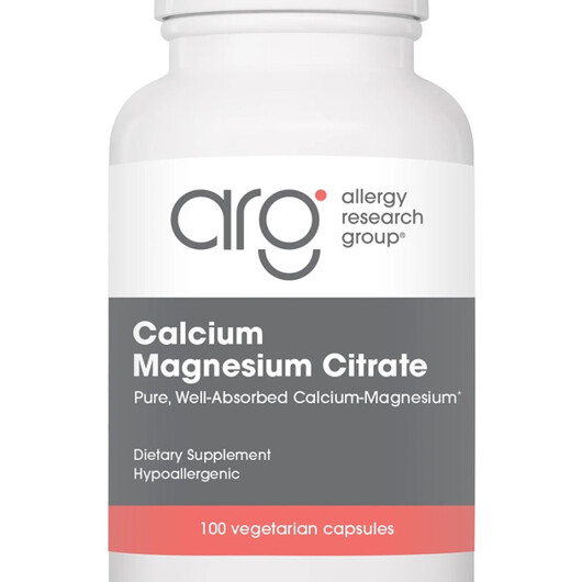 Основне фото товару Allergy Research Group, Calcium Magnesium Citrate, Кальцій, 100 к