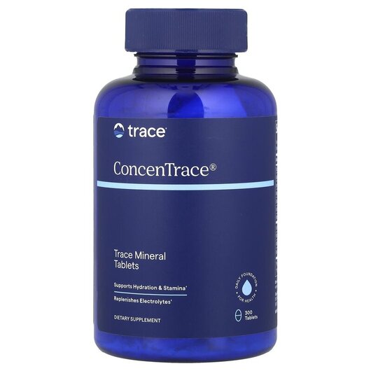 Основное фото товара ConcenTrace Trace Mineral Tablets Основное фото товара Минеральные добавки, ConcenTrace Trace Mineral Tablets, 300 табле