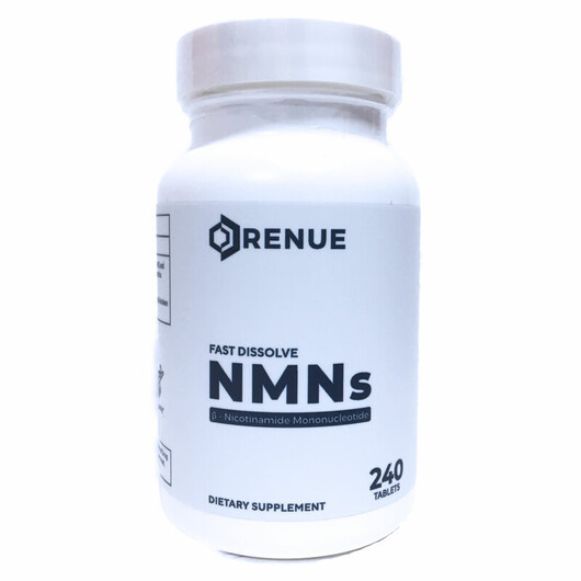 Основне фото товару Sublingual NMNs 125 mg Основне фото товару Fast Dissolve NMN 125, Сублінгвальний НМН, 240 таблеток