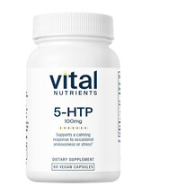5-гідрокситриптофан 5HTP 100 mg Vital Nutrients 60 капсул 5-гідрокситриптофан 5HTP 100 mg Vital Nutrients 60 капсул