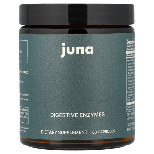 Основное фото товара Digestive Enzymes Основное фото товара Juna, Ферменты, Digestive Enzymes, 60 капсул