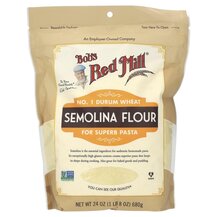 Semolina Flour Зерновые культуры Bob's Red Mill 680 г Semolina Flour Зерновые культуры Bob's Red Mill 680 г