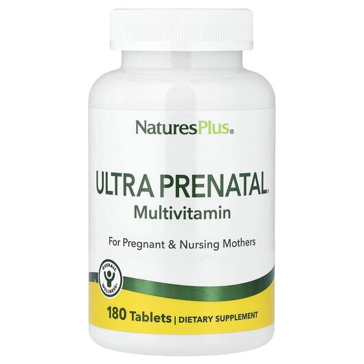 Основне фото товару Ultra Prenatal Основне фото товару Natures Plus, Ultra Prenatal 180, Ультра Пренатал, 180 таблеток