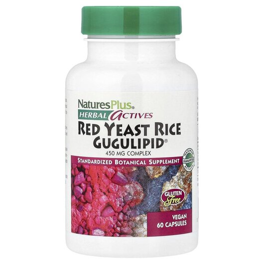 Основное фото товара Herbal Actives Red Yeast Rice Gugulipid 450 mg Основное фото товара Herbal Actives Red Yeast Rice Gugulipid 450, Травяные добавки, 60