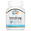 Фото товара Iron 65 mg Фото товара 21st Century, Железо, Iron 65 mg, 120 таблеток