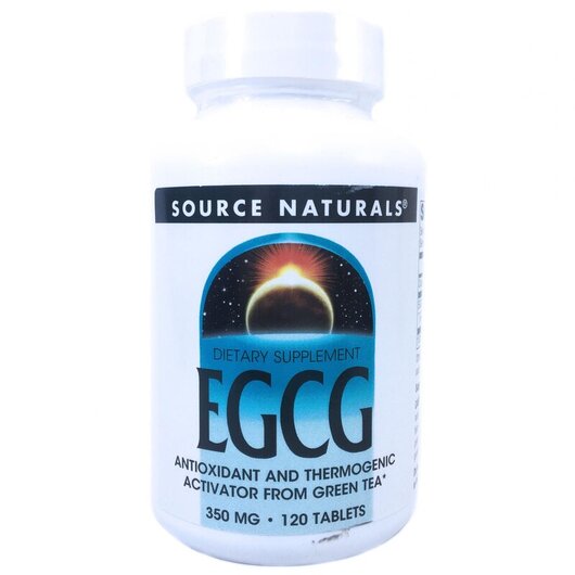 Основне фото товару Source Naturals, EGCG 350 mg 120, EGCG 350 мг, 120 таблеток