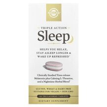 Sleep Triple Action Поддержка сна Solgar 60 таблеток
