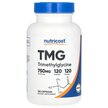 Фото товару Nutricost, TMG Trimethylglycine 750 mg, Триметилгліцин, 120 капсу