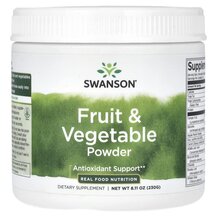 Антиоксиданти Fruit & Vegetable Powder Swanson 230 г Антиоксиданти Fruit & Vegetable Powder Swanson 230 г