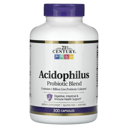 Основное фото товара Лактобактерии Ацидофилус, Acidophilus Probiotic Blend, 300 капсул