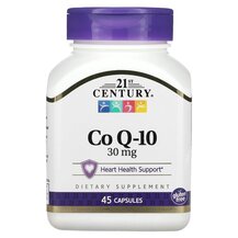 CoQ-10 30 mg Коэнзим CoQ10 21st Century 45 капсул