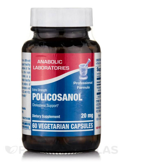 Основное фото товара Policosanol 20 mg Основное фото товара Anabolic Laboratories, Поликозанол, Policosanol 20 mg, 60 капсул