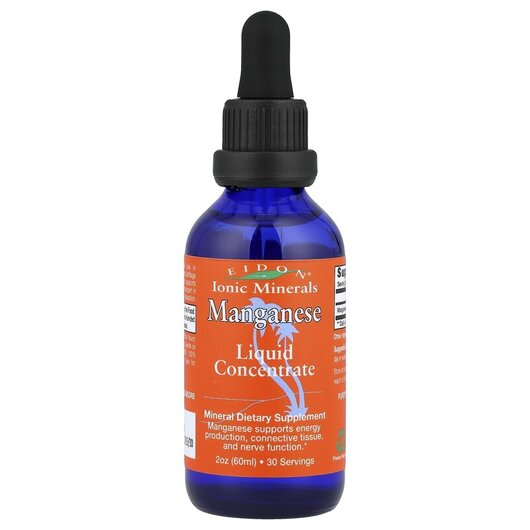 Основное фото товара Eidon Ionic Minerals, Марганец, Manganese Liquid Concentrate, 60 