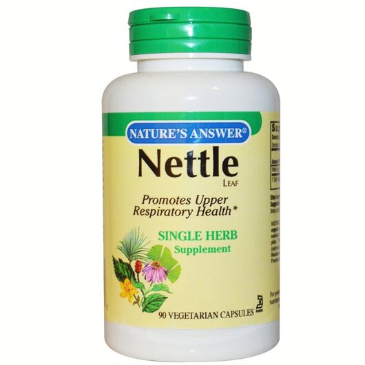 Основное фото товара Nettle 900 mg Основное фото товара Nature's Answer, Крапива, Nettle 900 mg, 90 капсул