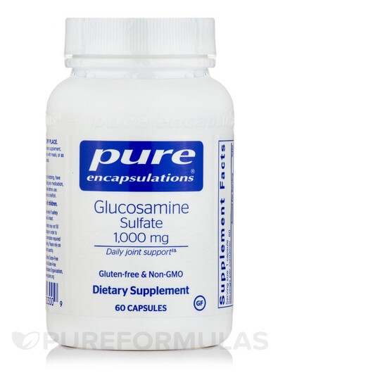 Основное фото товара Глюкозамин Сульфат, Glucosamine Sulfate 1000 mg, 60 капсул