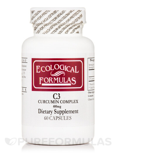 Основное фото товара Ecological Formulas, Куркумин, C3 Curcumin Complex 400 mg, 60 кап