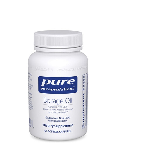 Основне фото товару Borage Oil 1000 mg Основне фото товару Pure Encapsulations, Borage Oil 1000 mg, Олія Бурачника, 60 капсу