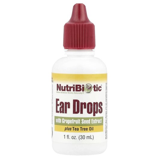 Основне фото товару Ear Drops with Grapefruit Seed Extract, Вушні краплі, 30 мл