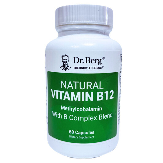 Основное фото товара Метилкобаламин B12, Natural Vitamin B12 Methylcobalamin, 60 капсу