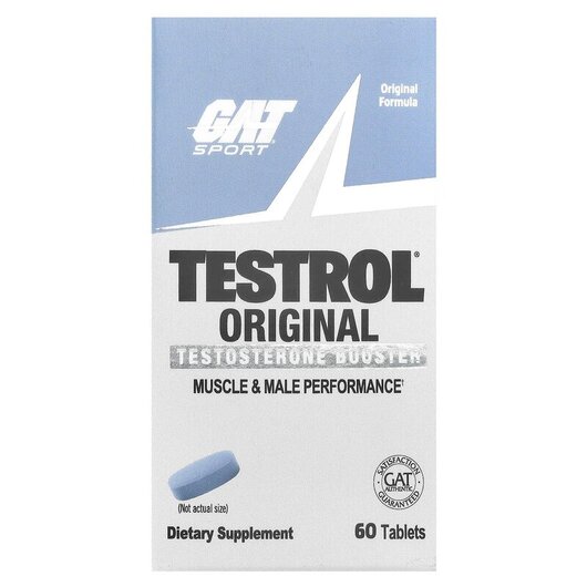 Основне фото товару Testrol Original Testosterone Booster Основне фото товару GAT, Testrol Original, Бустер Тестостерону, 60 таблеток